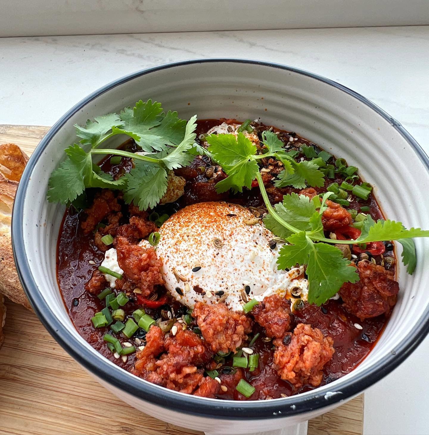 Spiced shakshuka bowl