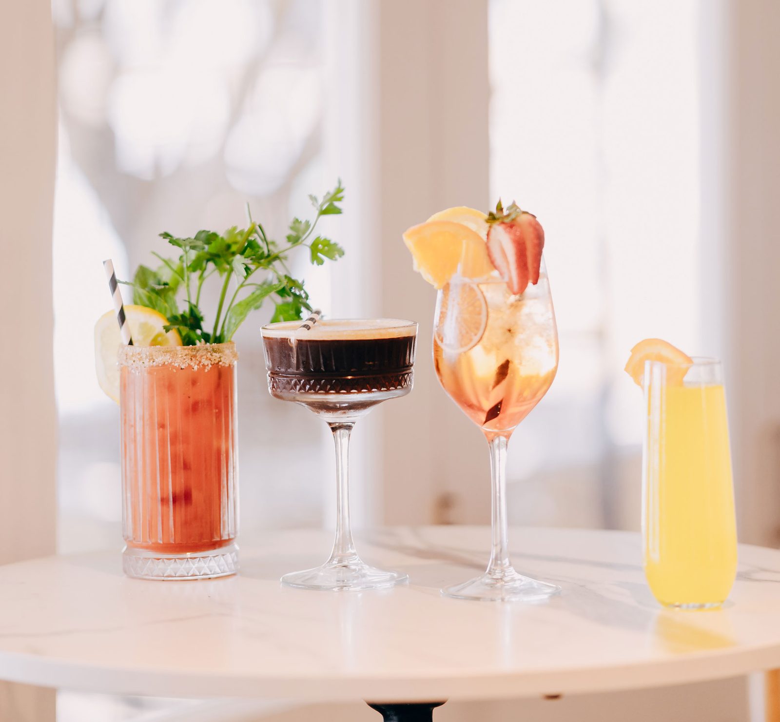 Cocktail line-up at Sistas Mindarie